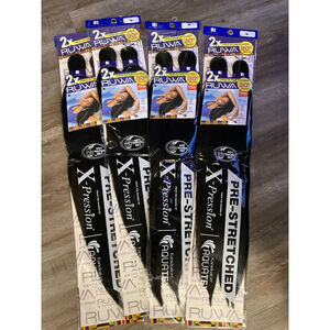 Sensationnel Ruwa Prestretched Braiding Hair 2X (4 packs )